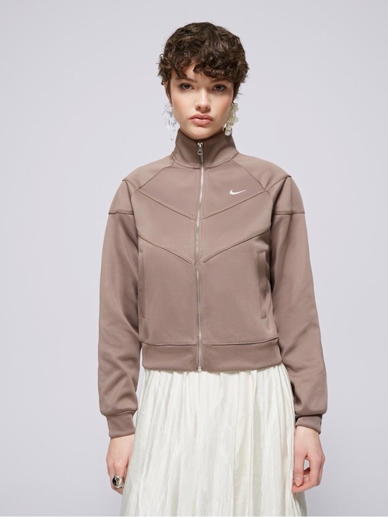 Nike Jackets & Blazers - Nike Sportswear Windrunner Women's Knit Jacket in Mink Brown/White 🔥🌟NWT🌟🔥